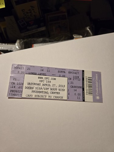Ufc jon jones rare used - jones, ticket