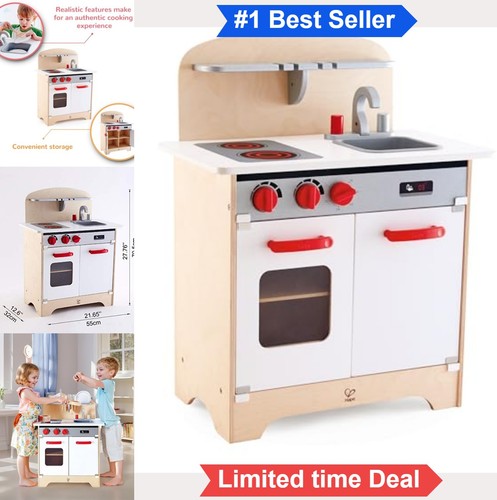 Wooden play kitchen - wooden,
