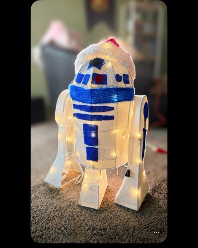R2d2 lighted christmas decor - lighted,
