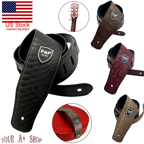 Adjustable guitar strap - guitar, pu