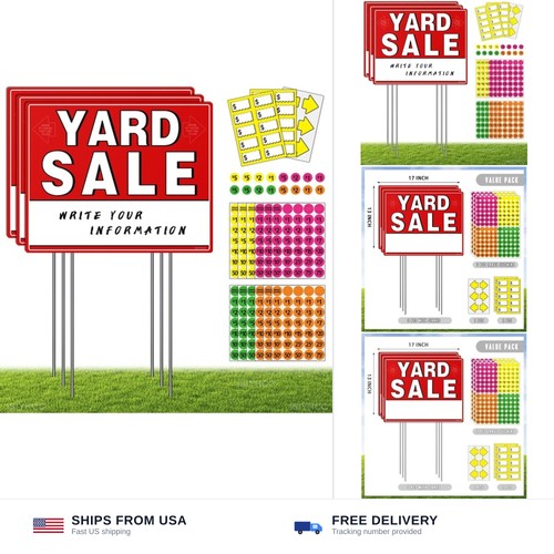 Yard sale signs - signs, with
