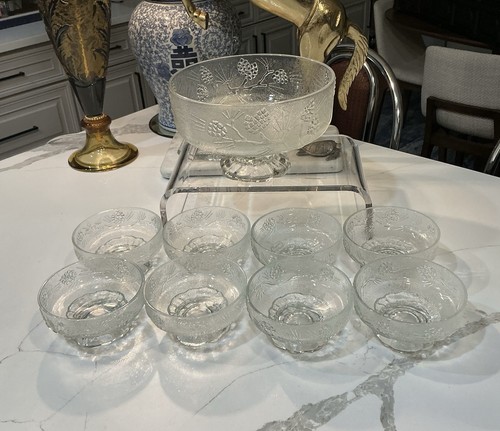 Set tiara indiana glass - set-9,