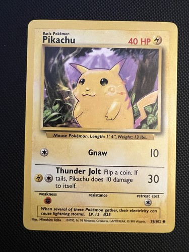 Rare 1995 pikachu gnaw - 1995,