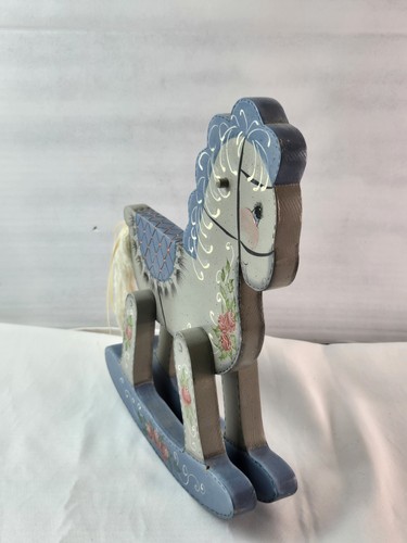 Vintage wood rocking horse - vintage,