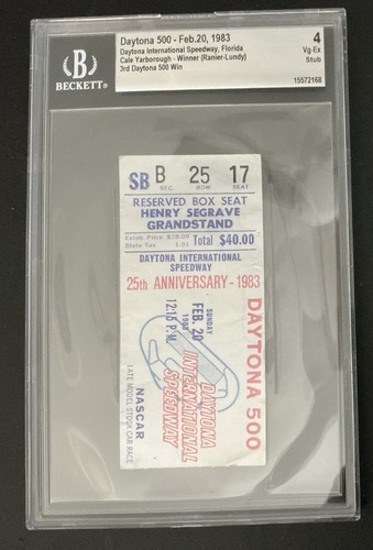 1983 daytona 500 ticket stub - 1983,