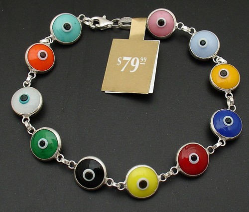 Multi color solid evil eye - solid,