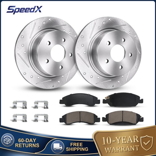 Rear drilled rotors and - rear,