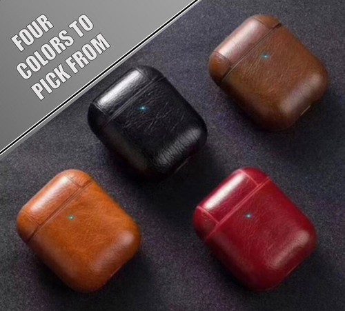 Leather case for airpods - leather,