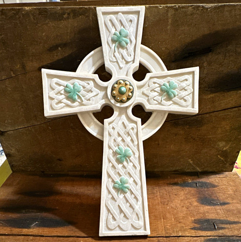 Cream celtic cross wall - cream,
