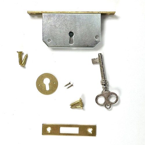 Brass mortise lock kit - brass,