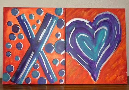 Abstract painting piece set - abstract,