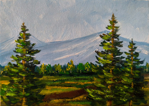 Forest landscape painting - landscape,