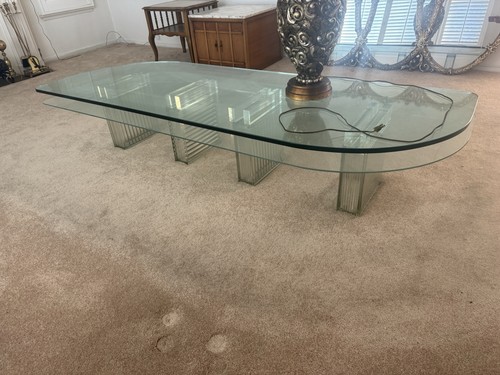Glass coffee table - glass,