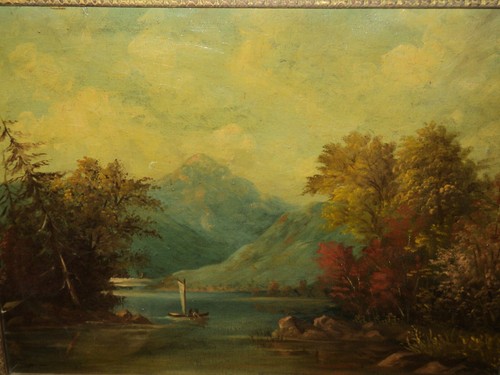 Antique oil painting - antique,