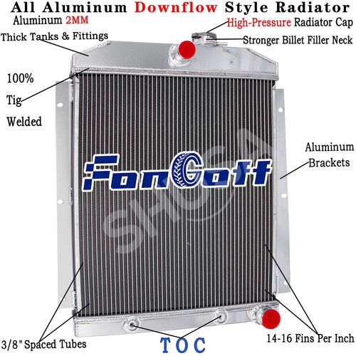 Row aluminum radiator fit - aluminum,