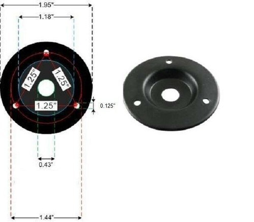 Pack inch round black - 4,