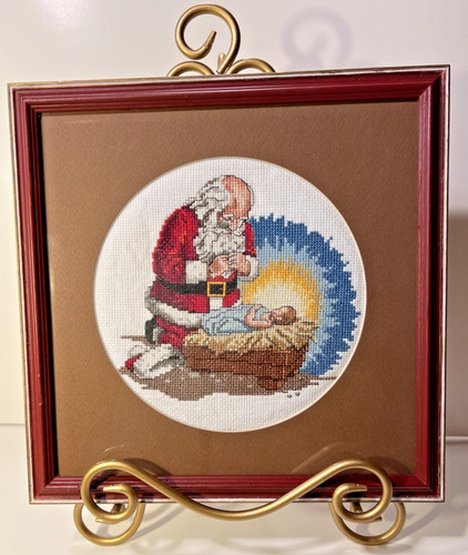 Vntg framed completed cross - vntg,