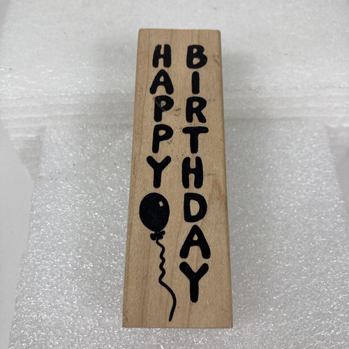 Happy birthday rubber - birthday, stamp