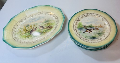 Antique sterling china - china, oval