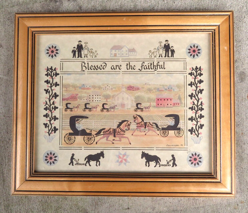 Scherenschnitte blessed are - scherenschnitte,
