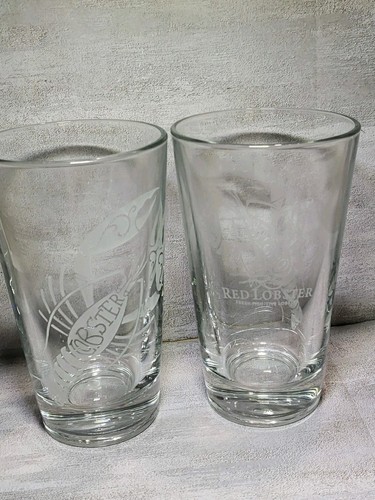 Red lobster clear glass - red,
