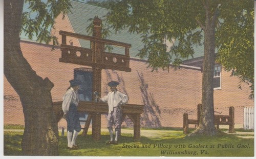 Stocks and pillory with - stocks,