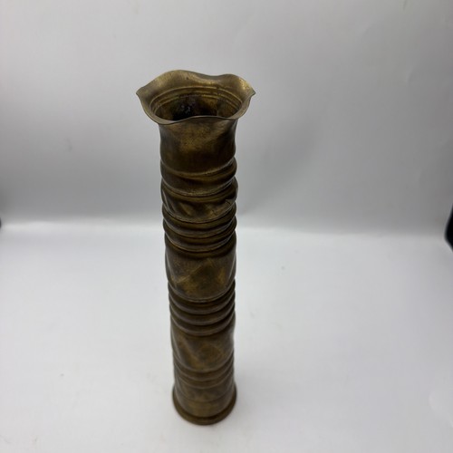 Wwi trench art brass artillery - trench,
