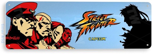 Tin sign street fighter - tin,