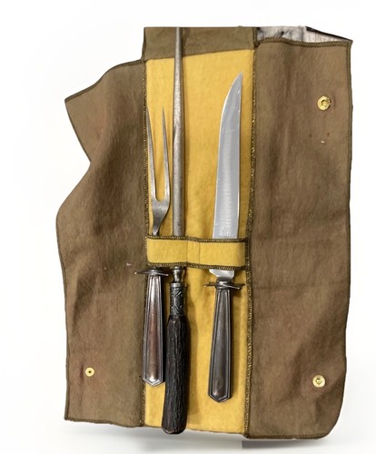 Vintage knife carving set - knife,