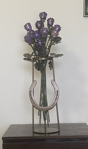 Vintage wrought iron long - wrought,