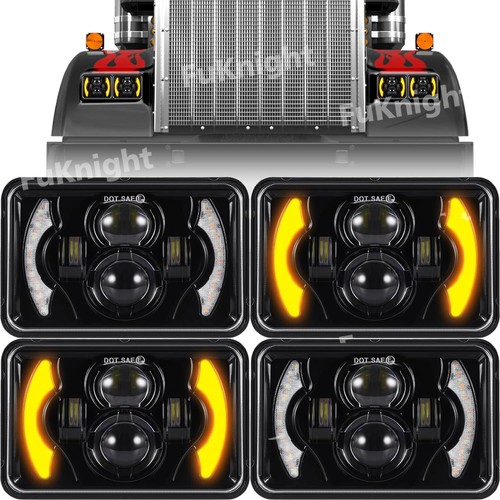 4pcs 4x6 led headlights - 4pcs, 4x6"