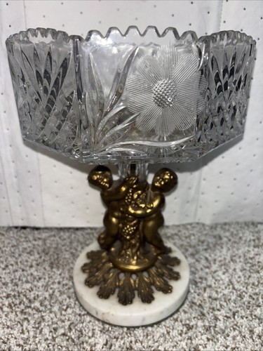 Vintage cut glass crystal - glass,