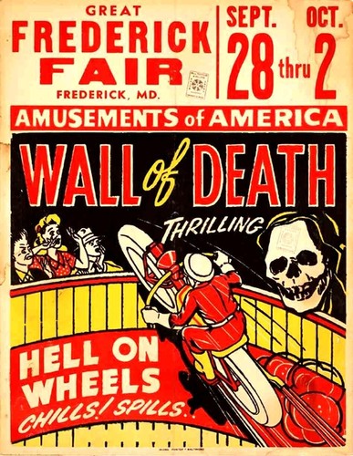 Vintage motorcycle wall - vintage,
