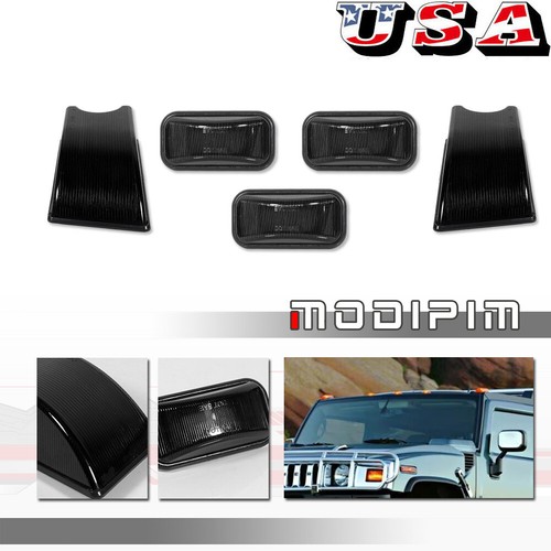 5pcs smoke front rear top - smoke,