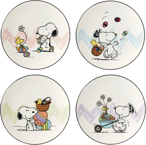 Lenox peanuts snoopy - snoopy, 4-piece