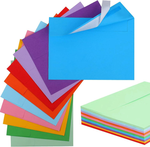 Pack colored envelopes - colored, envelopes,