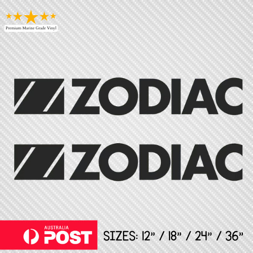 Pair zodiac restoration - zodiac, decals
