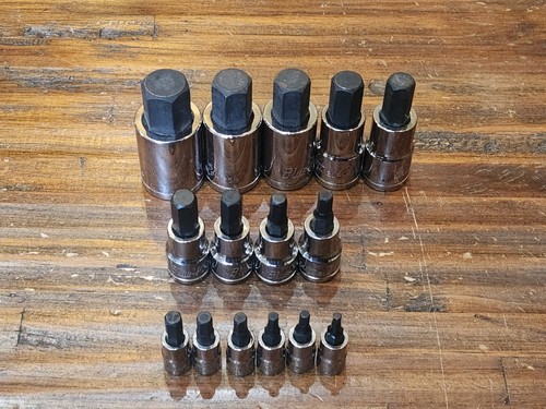 Blue point tools 15pc sae - blue, hex
