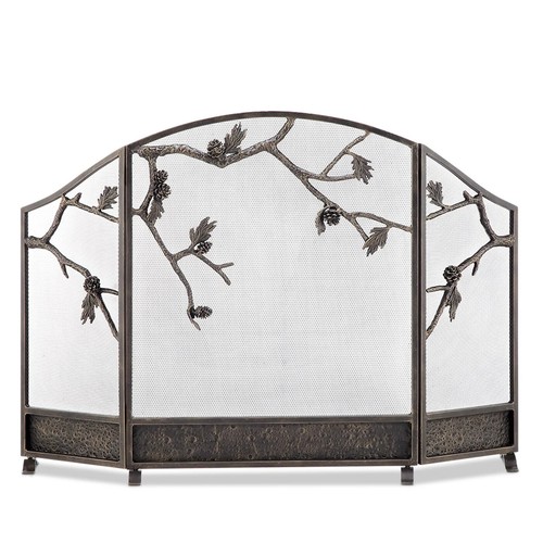 Pinecone fireplace screen - pinecone,