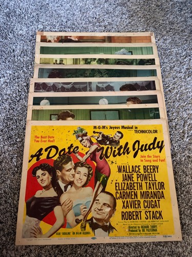 Vintage movie lobby - cards, (8)