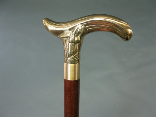Antique brass victorian handle - victorian,