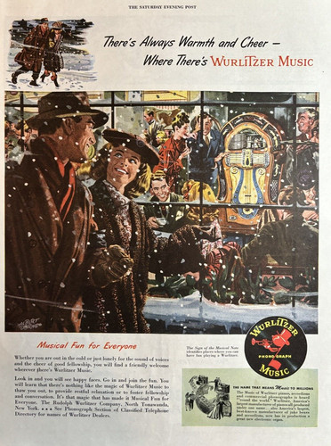 1947 wurlitzer phonograph - wurlitzer,