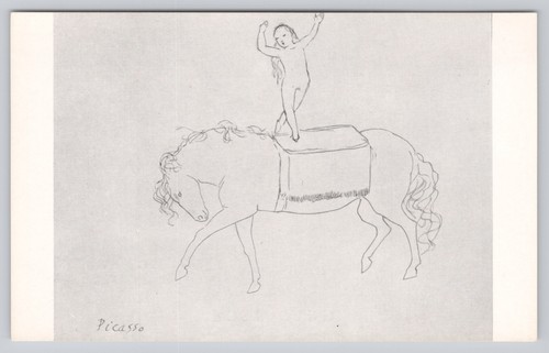 Postcard art circus rider - rider, by