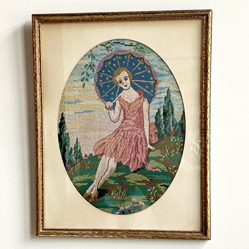 Vintage tapestry needlepoint - vintage,