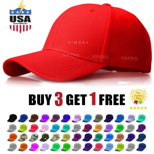 Plain baseball cap solid color - plain,