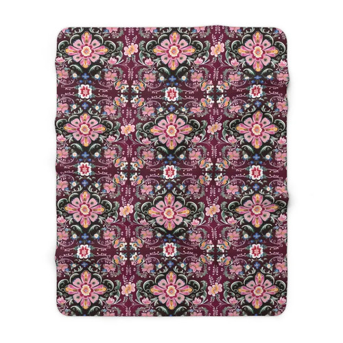 Plum norwegian rosemaling folk - norwegian,