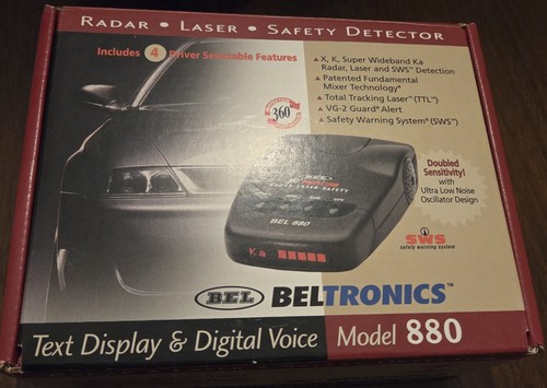 Bel beltronics 880 laser radar - bel,
