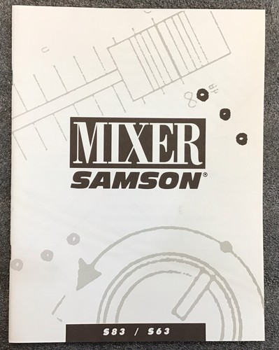 Samson mixer s83 - samson,