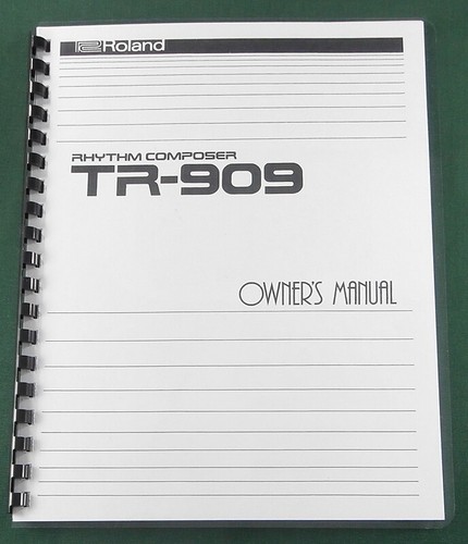 Roland 909 owner manual - roland, owner's