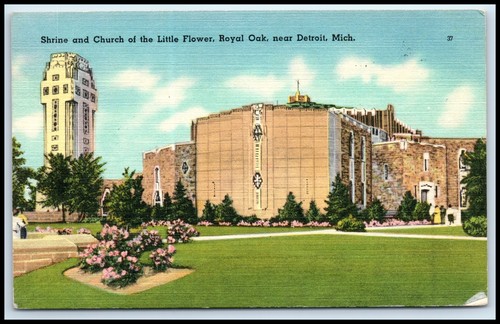 Postcard shrine and - postcard, church